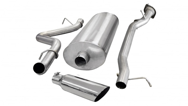 Chevrolet Silverado 2500 Performance Exhaust - Single Side Exit - CORSA Performance - Cat Back Sport - Polished - `07-`10